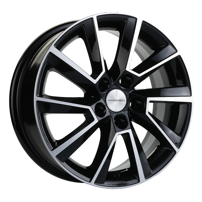 Khomen KHW1507 Black-FP 5*100 6xR15 ET40 DIA57.1